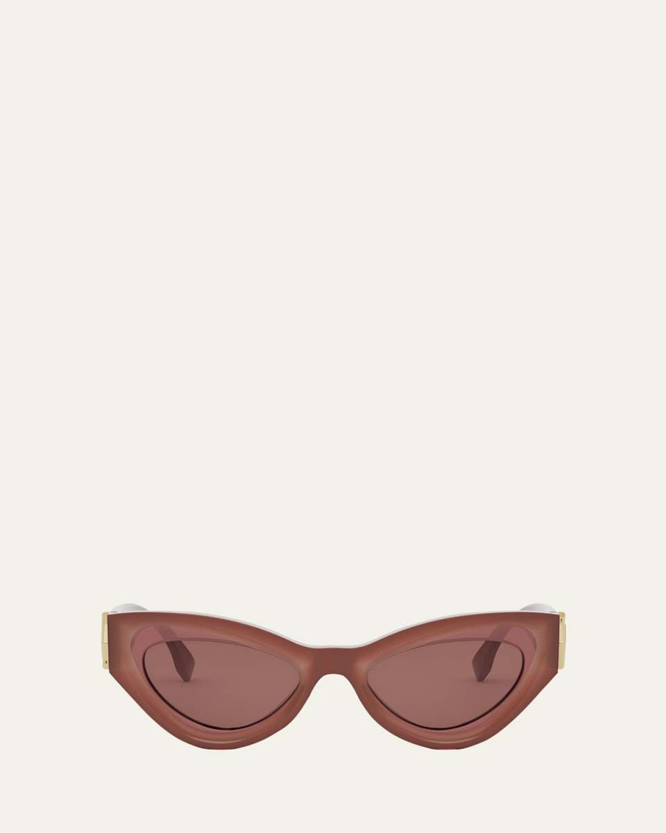 FF Diamond Logo Acetate Cat-Eye Sunglasses